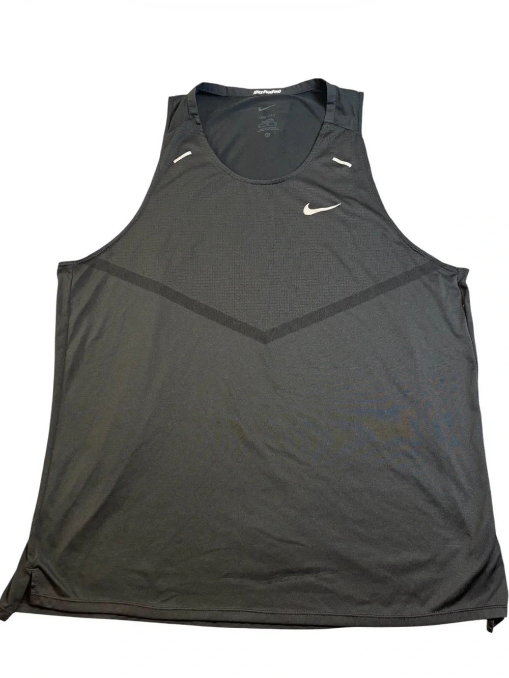 Nike Dri-FIT Rise 365 Running Tank Men’s XL Tall Black CZ9179-010 GUC